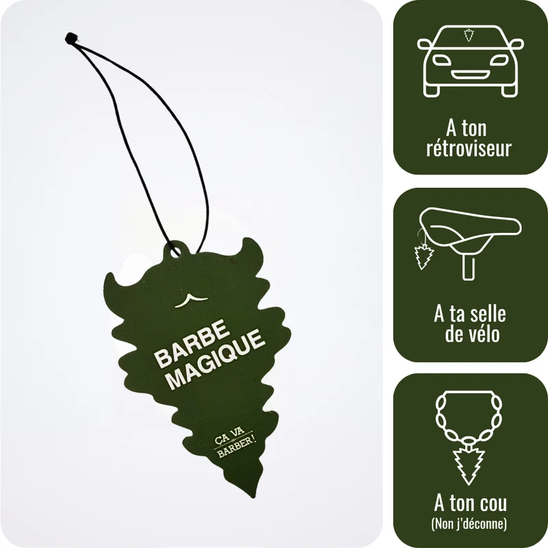 Désodorisant pour voiture de barbu