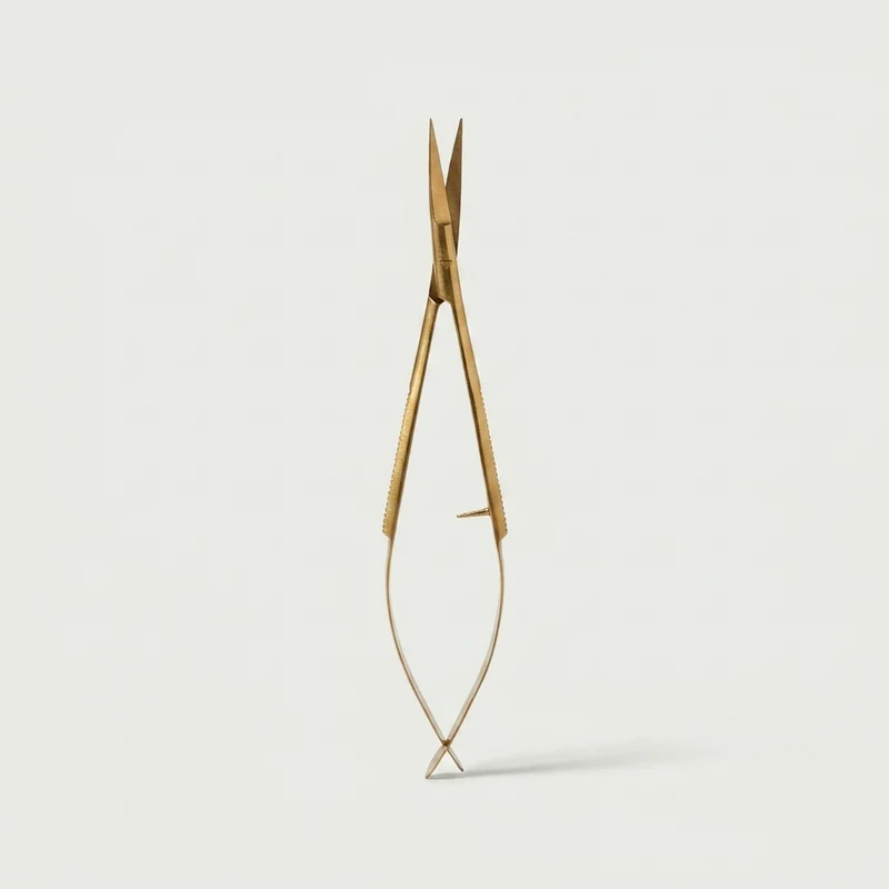 Ciseaux de précision pour extensions de cils & sourcils Gold