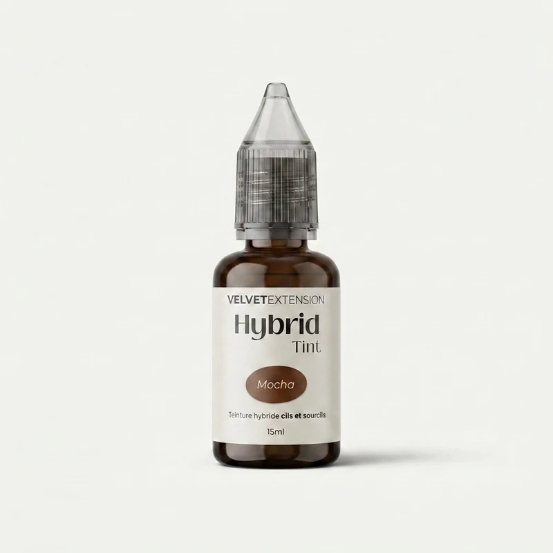 Hybrid Tint Mocha – Teinture cils & sourcils brun foncé intense