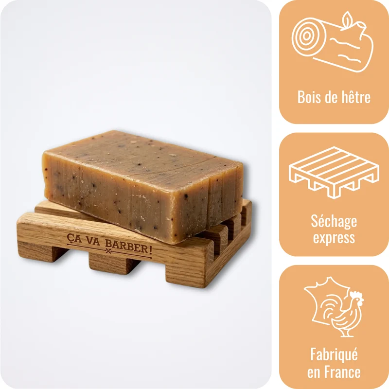 Porte-savon en bois