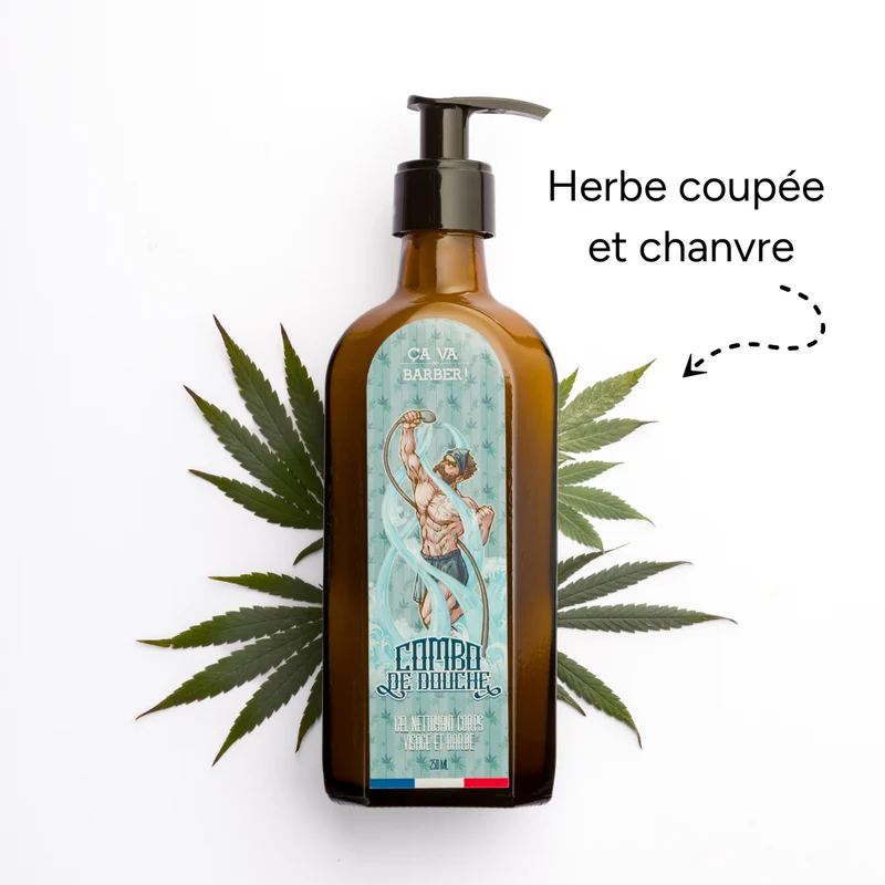 Combo de douche "à la Cannapothicaire" - Nettoyant barbe/visage/corps
