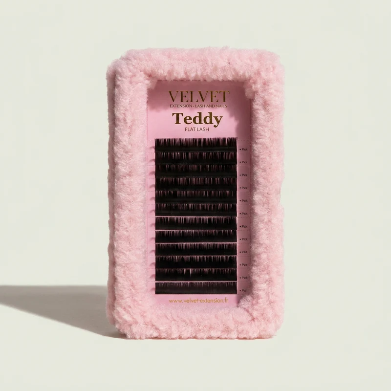 Teddy Flat Lashes – Extensions de cils cil à cil – Base plate – Taille unique