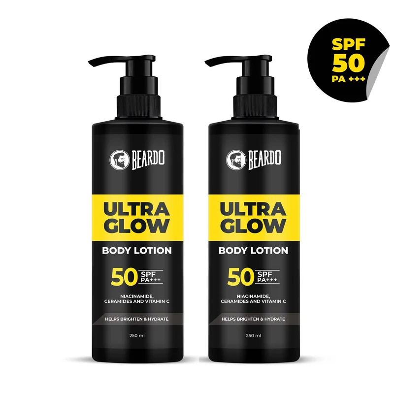 Ultraglow Body Lotion for Men (Pack of 2)