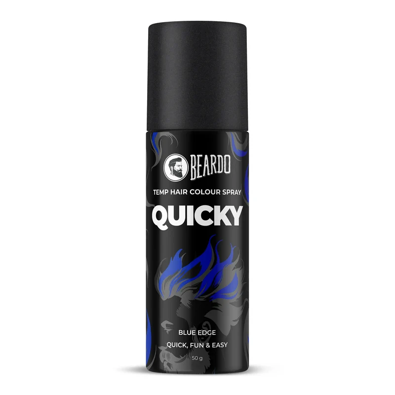 Quicky Temp Hair Color Spray Blue Edge (50ml)