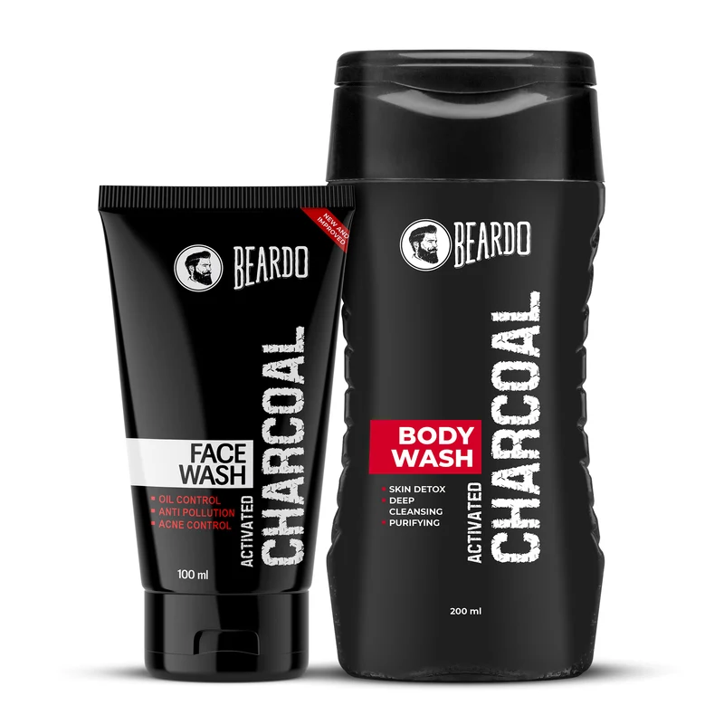 Charcoal Facewash & Charcoal Bodywash Combo
