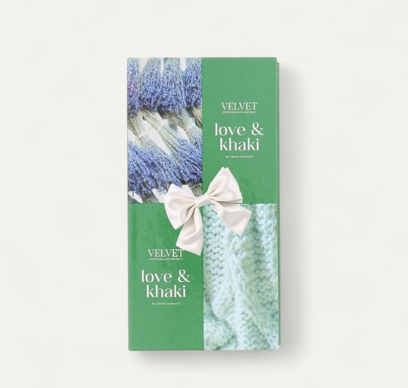 Classic Love & Khaki – Extensions de cils bleu canard & vert kaki
