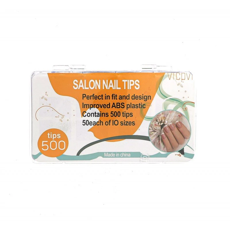 Capsules ongles transparentes Ballerine x 500