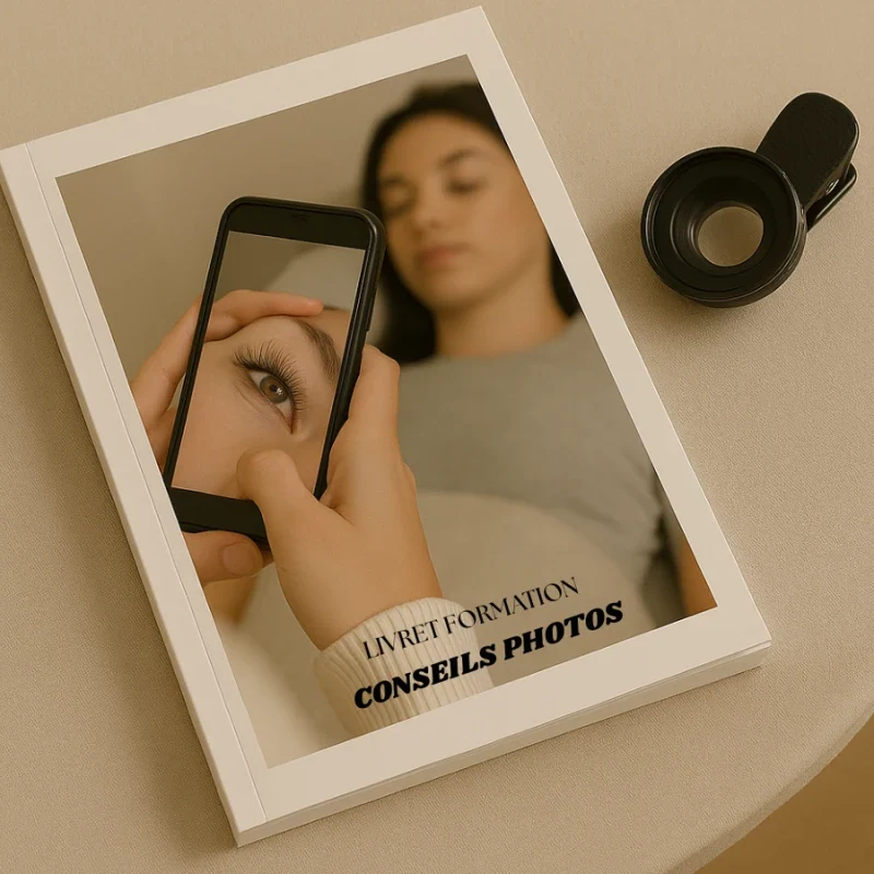 LIVRET CONSEIL PHOTO Rendez vos photos d'extensions de cils parfaites !
