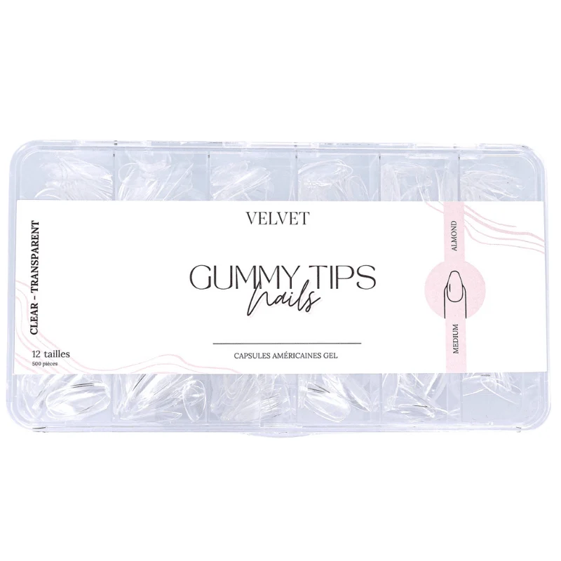 Gummy tips Medium Almond
