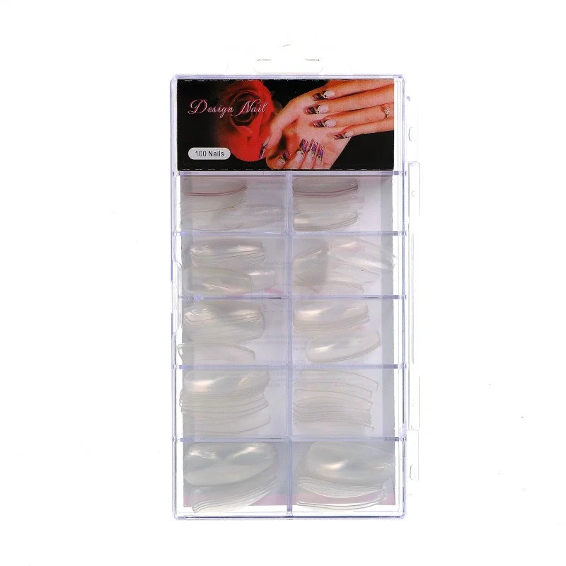 Capsules ongles transparentes Ballerine x 100