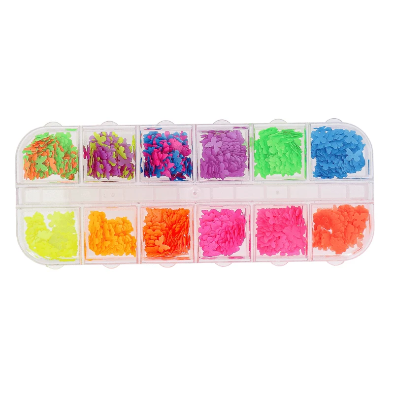 Glitter Box Papillon Fluo