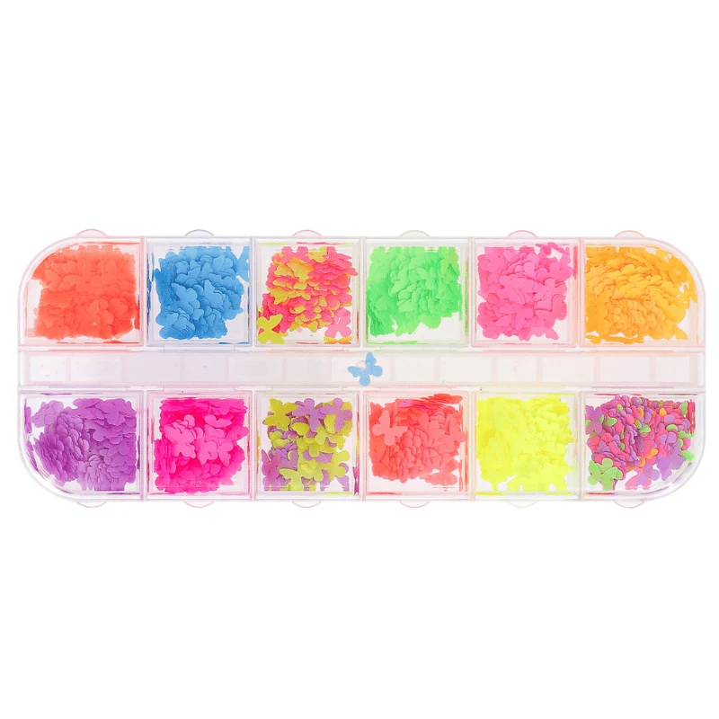 Glitter Box Butterfly Fluo