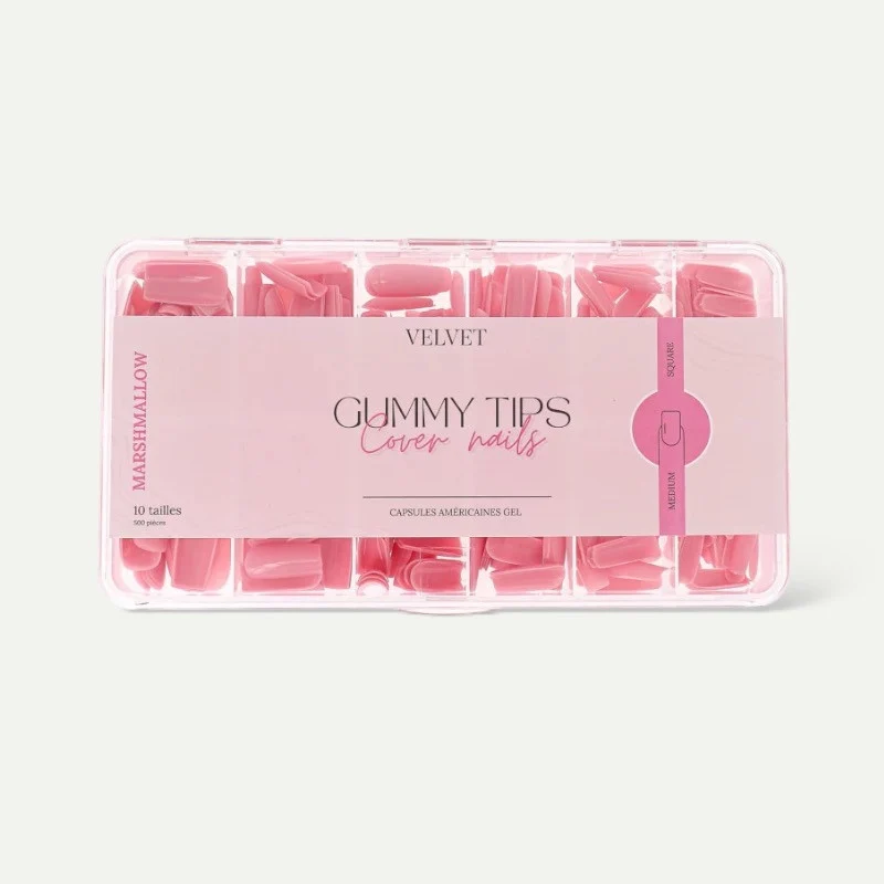 Gummy tips Marshmallow "Medium Square"