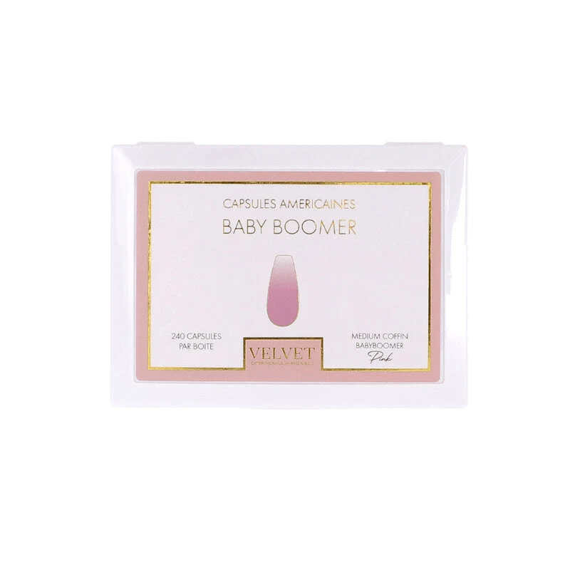 Gummy Medium Coffin Babyboomer Pink