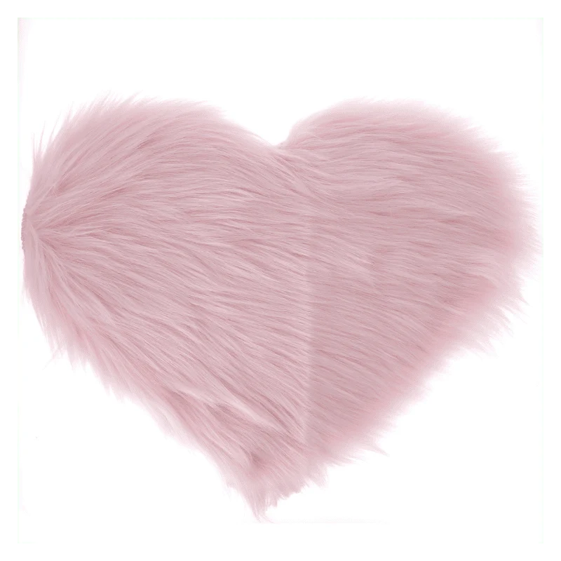 TAPIS COEUR FOURRURE MANUCURE