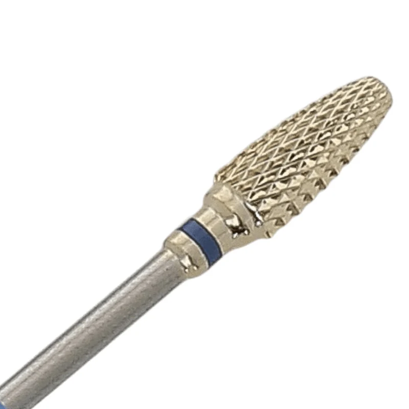 Embout ongles "Arrondi carbure doré" (Moyen)