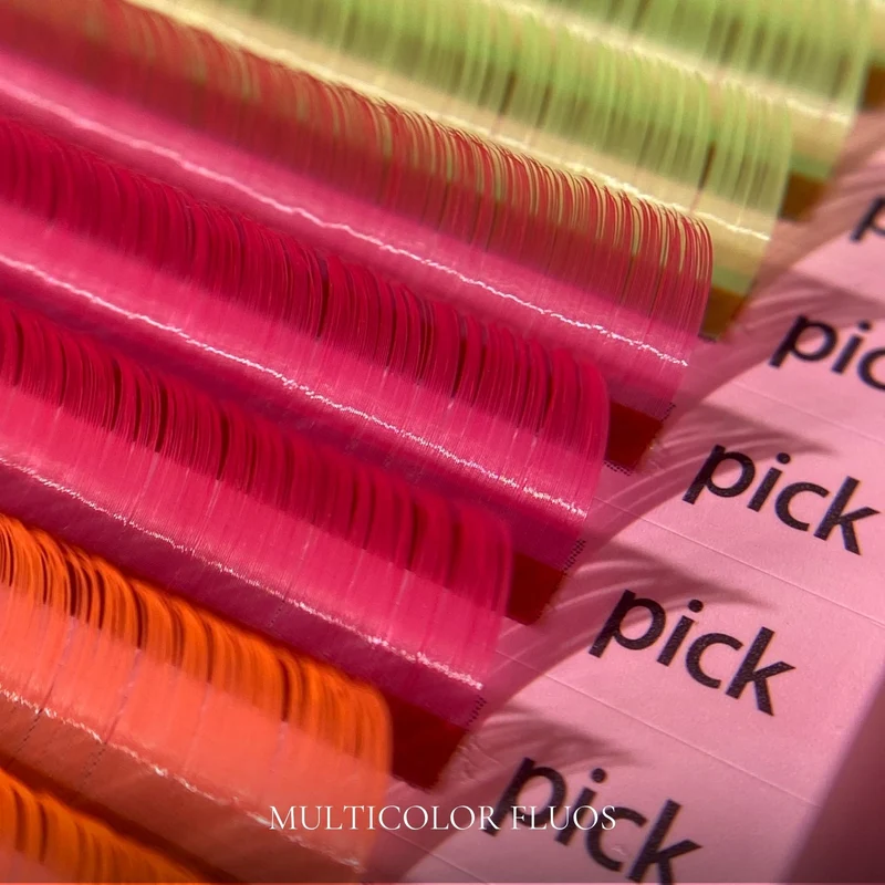 Cils Multicolor Fluos – Extensions de cils phosphorescentes