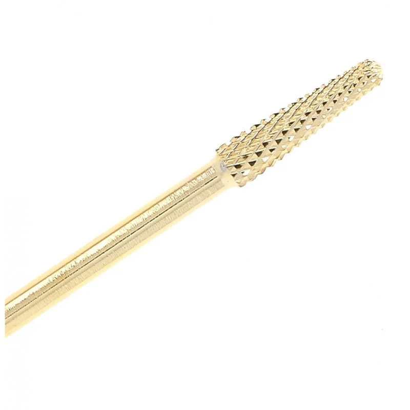 Embout ongles "Cône carbure doré" (Moyen)(3.1mm)
