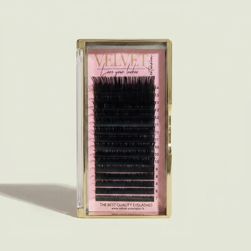Extensions de cils en soie – Cil à cil – Boîte MIX
