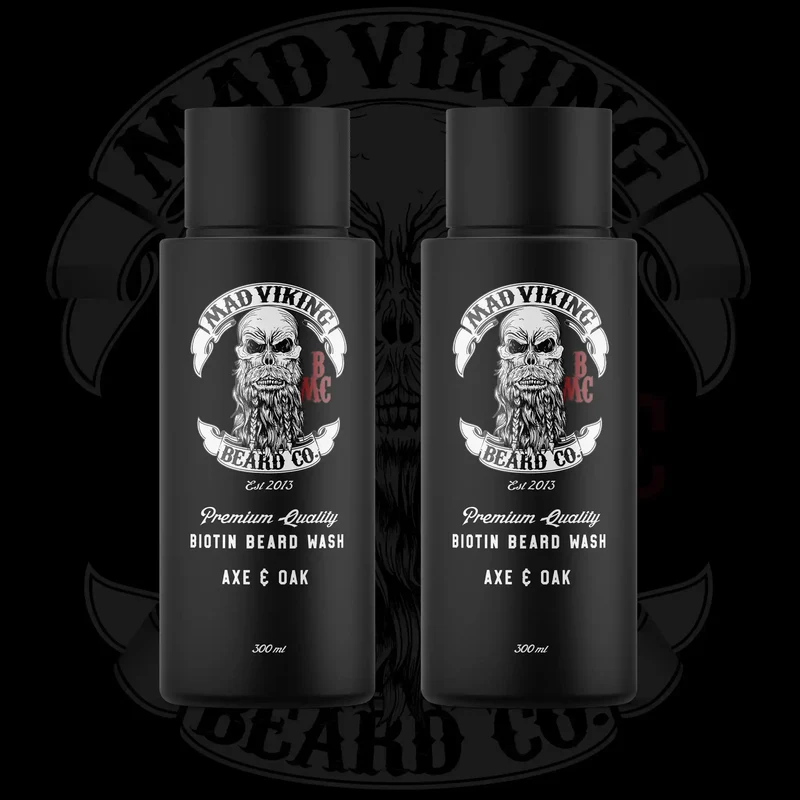MAD VIKING BIOTIN BEARD WASH 2 PACK