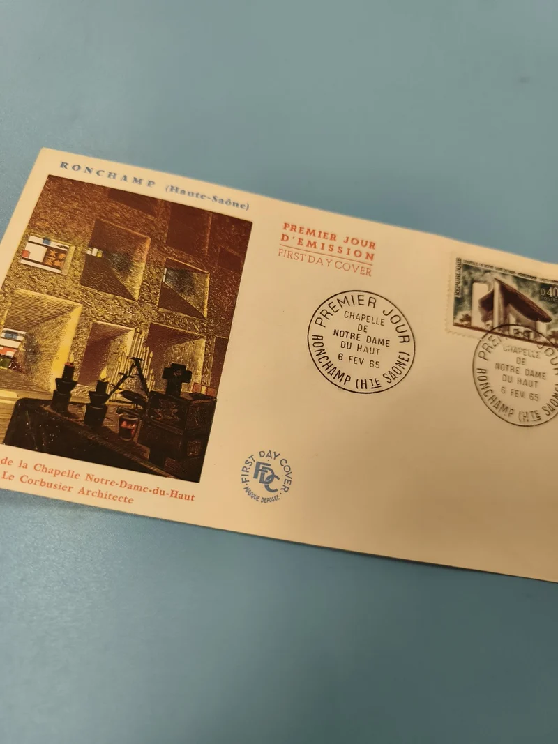 Enveloppe FDC Premier Jour d?Émission Ronchamp Chapelle Notre-Dame timbre 1965