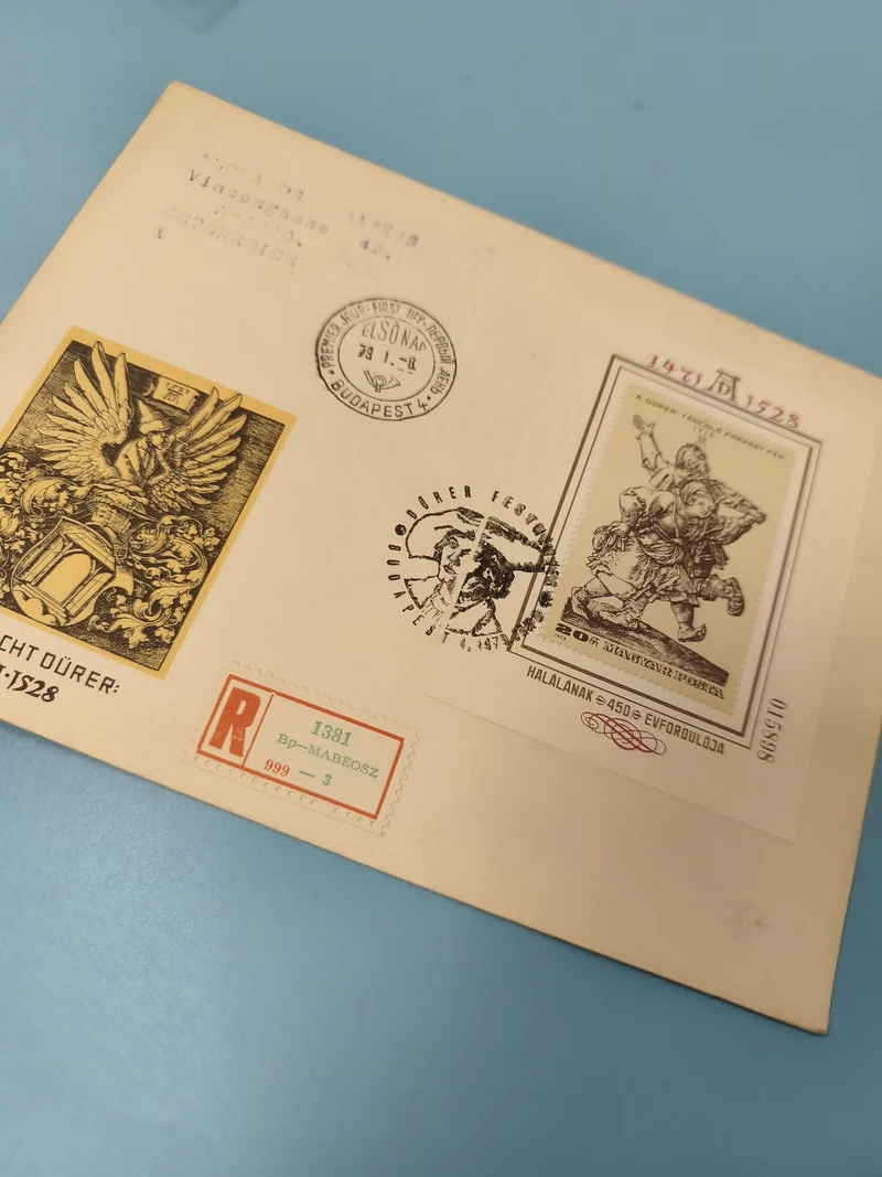 Enveloppe FDC premier jour émission timbre Hongrie Budapest illustrée
