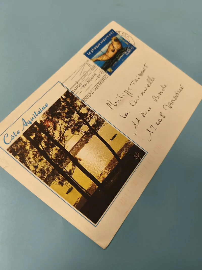Enveloppe FDC Côte Aquitaine avec timbre premier jour Le phoque veau marin