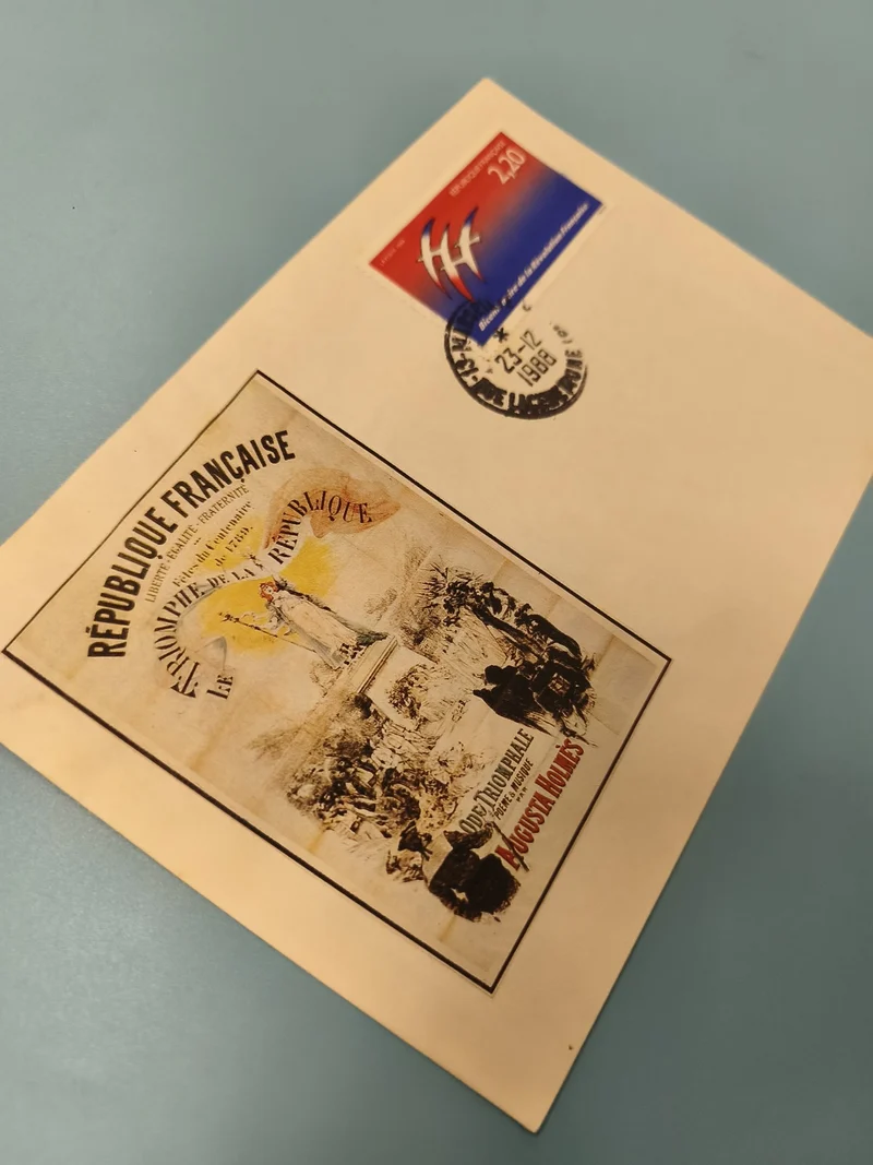 Enveloppe premier jour d?émission FDC timbre 2,20 FR Marianne tricolore France