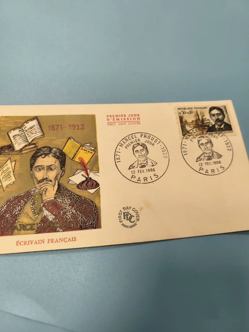 Enveloppe premier jour d?émission FDC Marcel Proust 1871-1922 timbre Paris