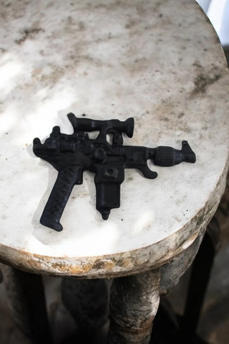 Accessoire arme noire Gi Joe vintage, set d?armes figurine années 80