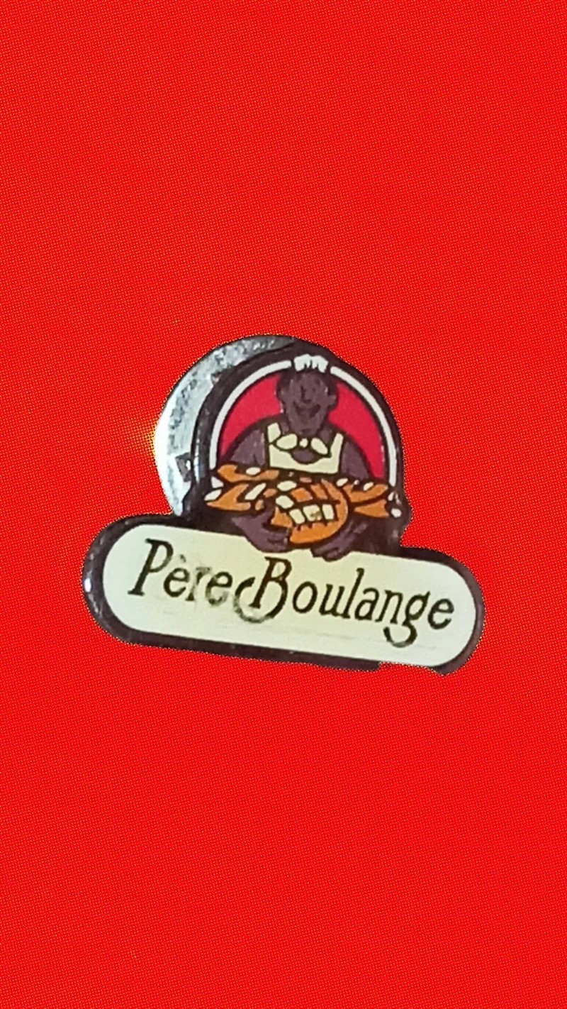 Pin's vintage Père Boulange boulanger logo édition limitée badge ancien