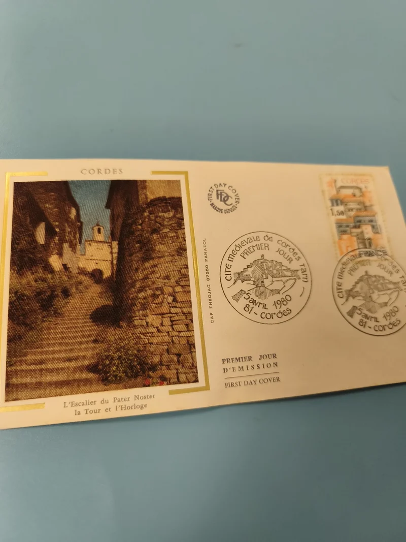Enveloppe FDC Cordes Premier Jour d?Émission Timbre 1,50 Francs 1980