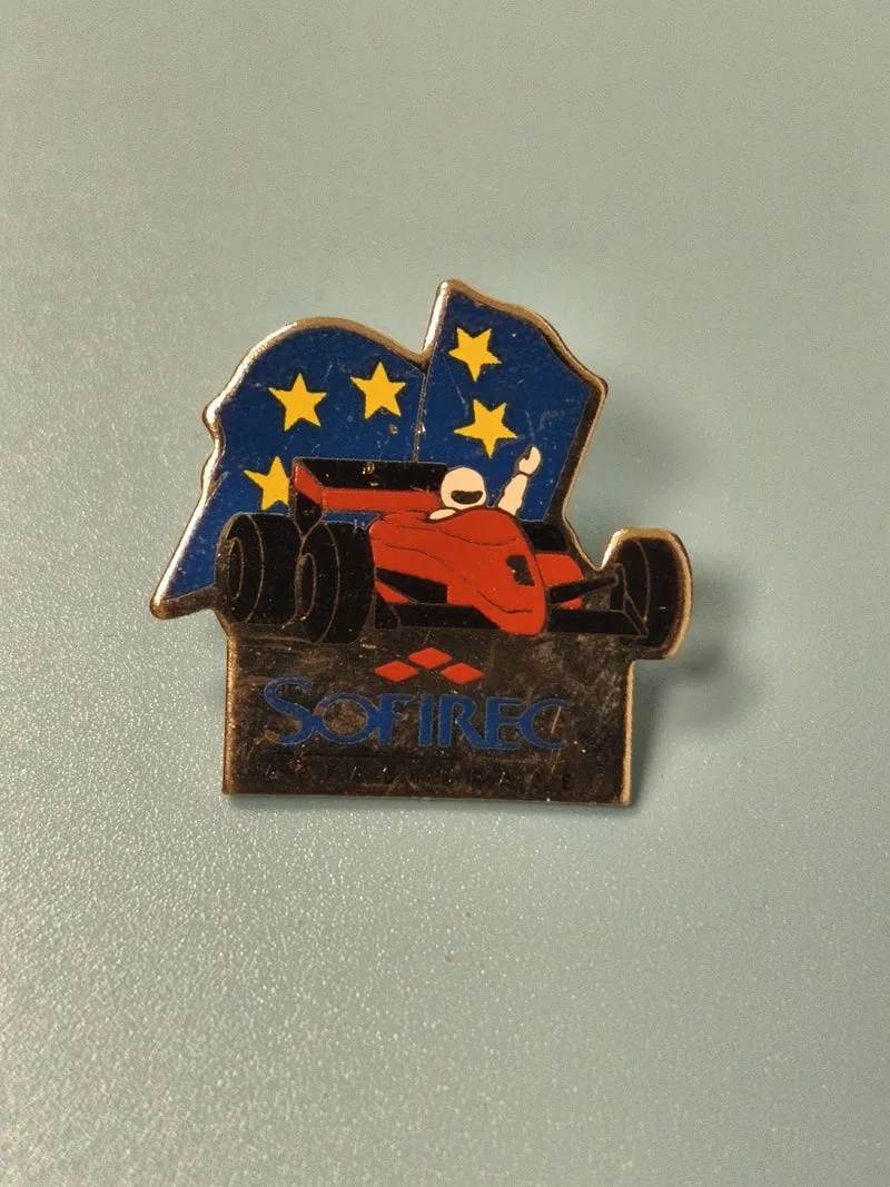 Vintage pin's SOFIREC Formule 1 auto course étoilée collection racing