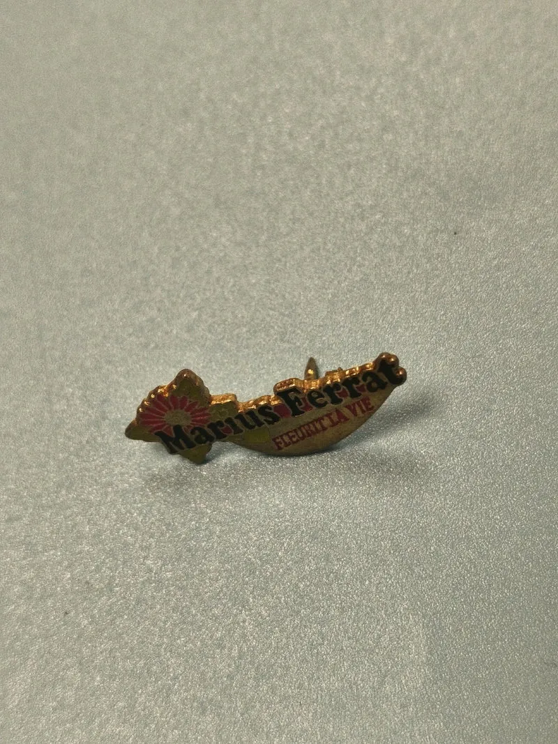Vintage pin's Marius Ferrat sécurité la vie, badge ancien collection