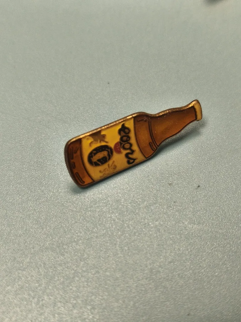 Vintage pin's bouteille Coors bière, collection publicitaire rétro USA