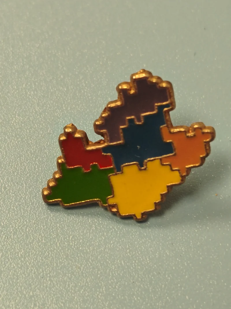 Pin's vintage région PACA coloré, collection France, géographie, ancien