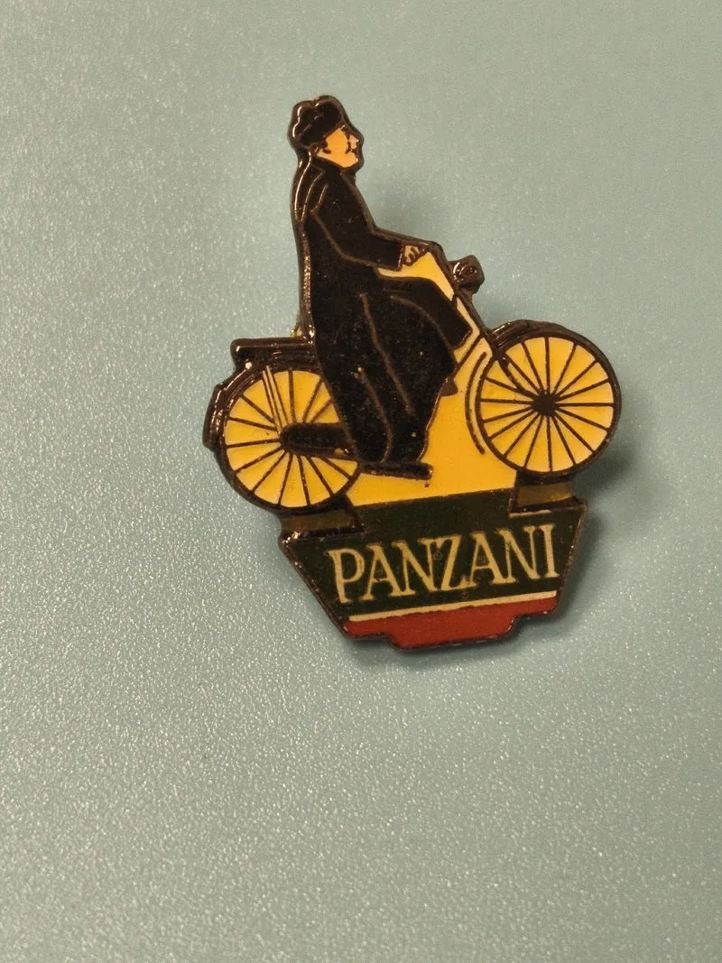 Vintage pin's Panzani vélo cycliste émaillé collection publicité rétro