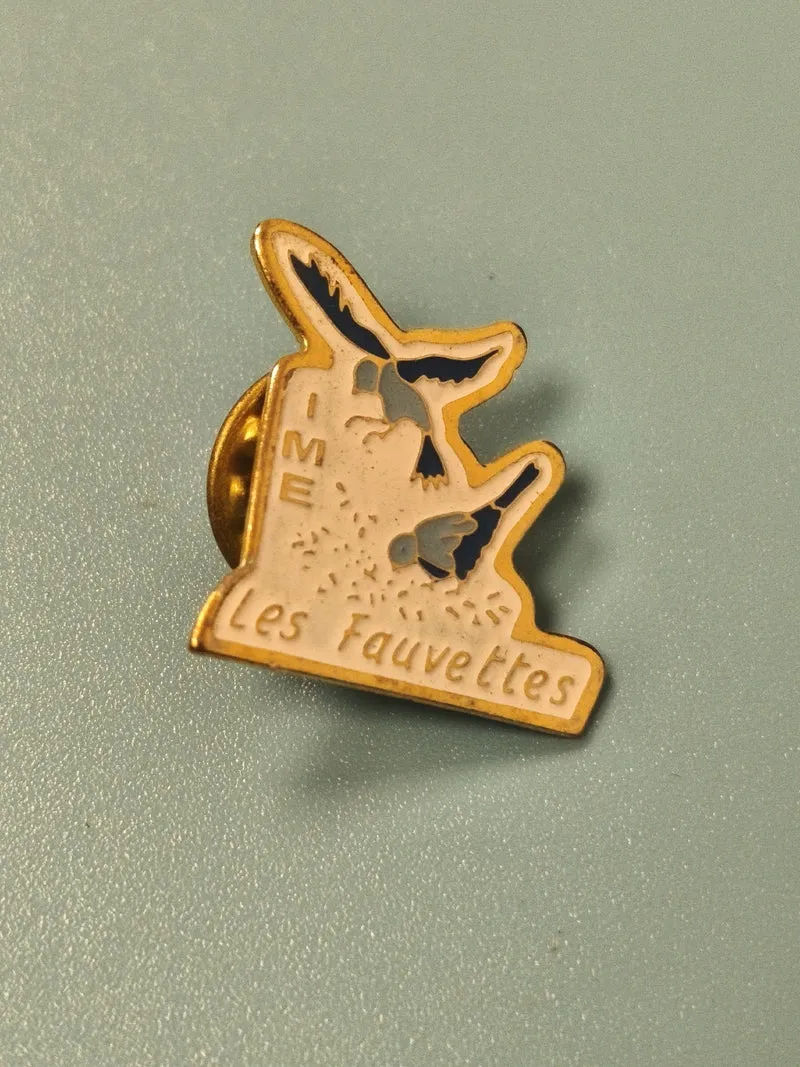 Vintage pin's IME Les Fauvettes oiseau émaillé collection badge rétro