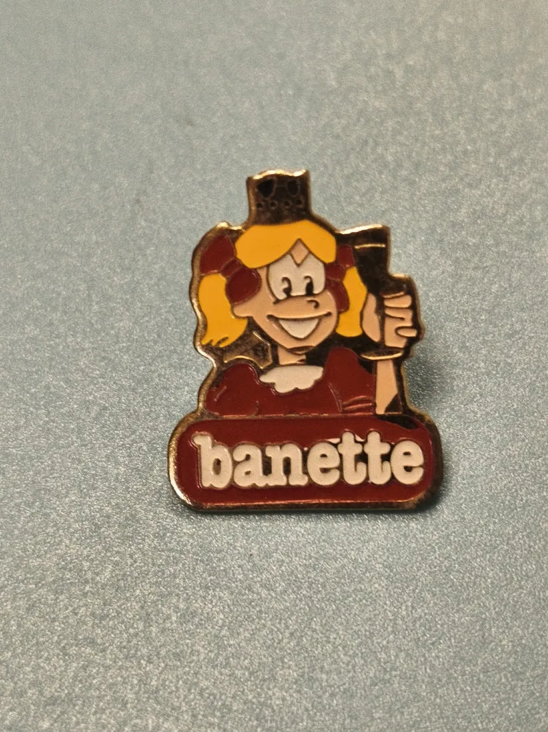 Vintage pin's Banette personnage coloré collection boulangerie rétro