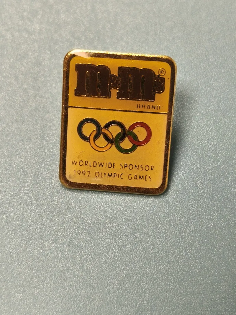 Vintage pin's M&M's Jeux Olympiques 1992 sponsor officiel collector