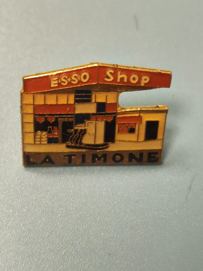 Vintage pin's ESSO Shop La Timone station-service collection (Ref 18)