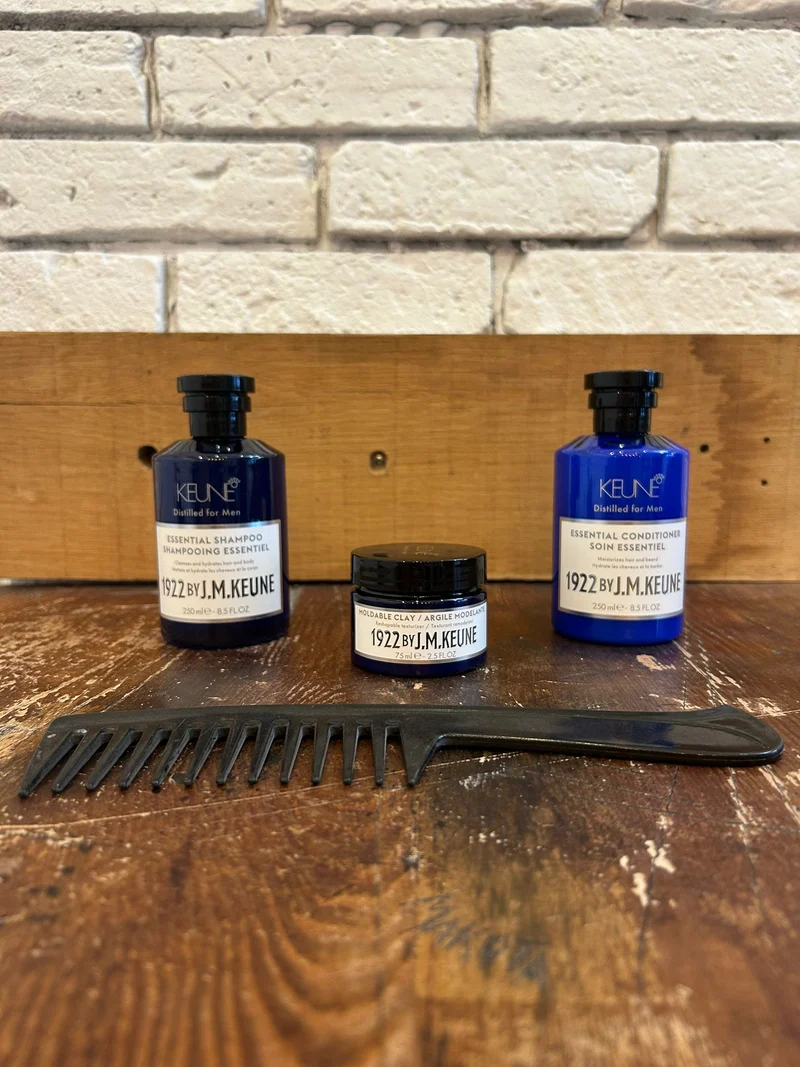 Coffret cheveux homme - shampoing, soin cheveux, cire, peigne pour un style parfait !