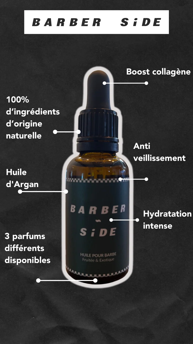 L’huile de Barbe Barber Side