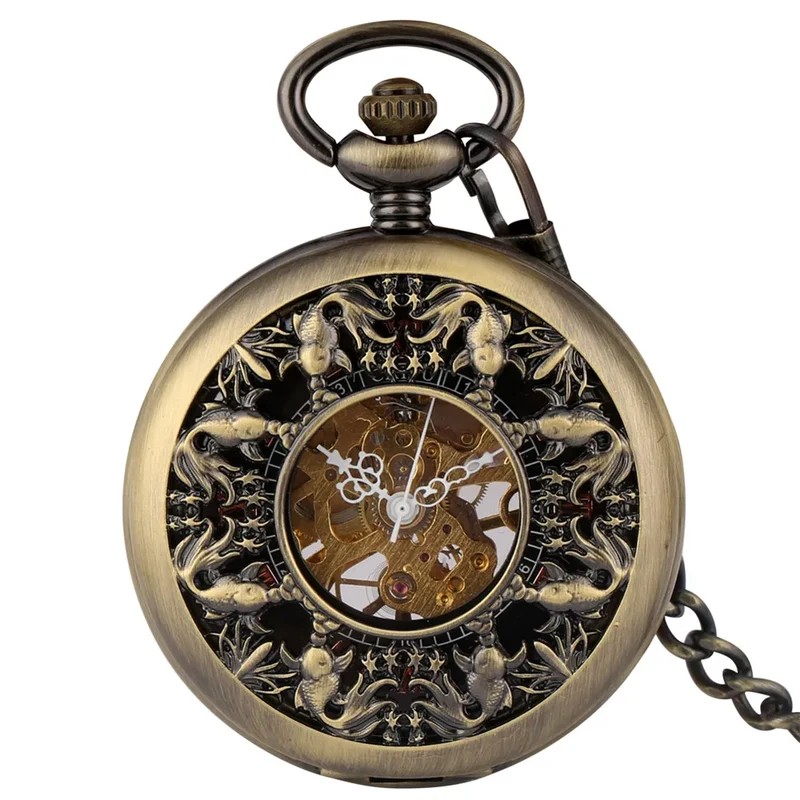 Montre gousset poisson