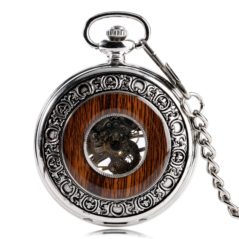 Montre gousset cercle bois