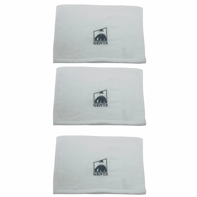 GENTS Barbershop Steam Towel – 100% Cotton Pre-Shave Hot Towel for Men, Soft & Super Absorbent Spa Washcloth – 12” x 16” Reusable Quick-Dry (PACK OF 3)