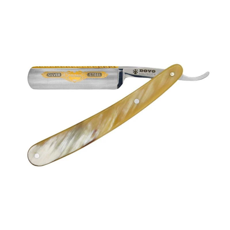 Dovo Prima 5/8" German Straight Razor Carbon Steel Horn Handle #45850 sold by GENTS