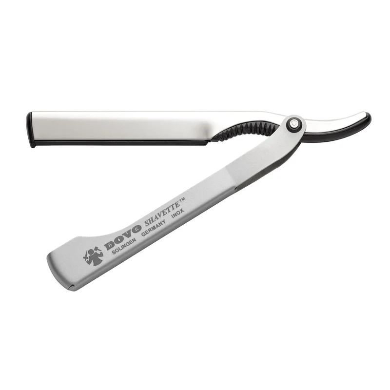 Dovo Silver Colored Aluminium and Stainless Steel Shavette #201087 Sold by GENTS