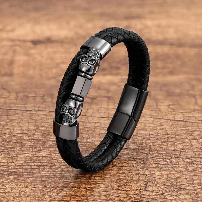 Bracelet "Tête de mort" Asymétrique