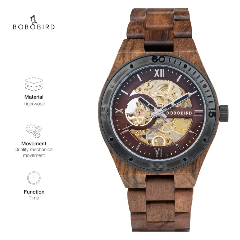 Montre bois automatique Color T133-2